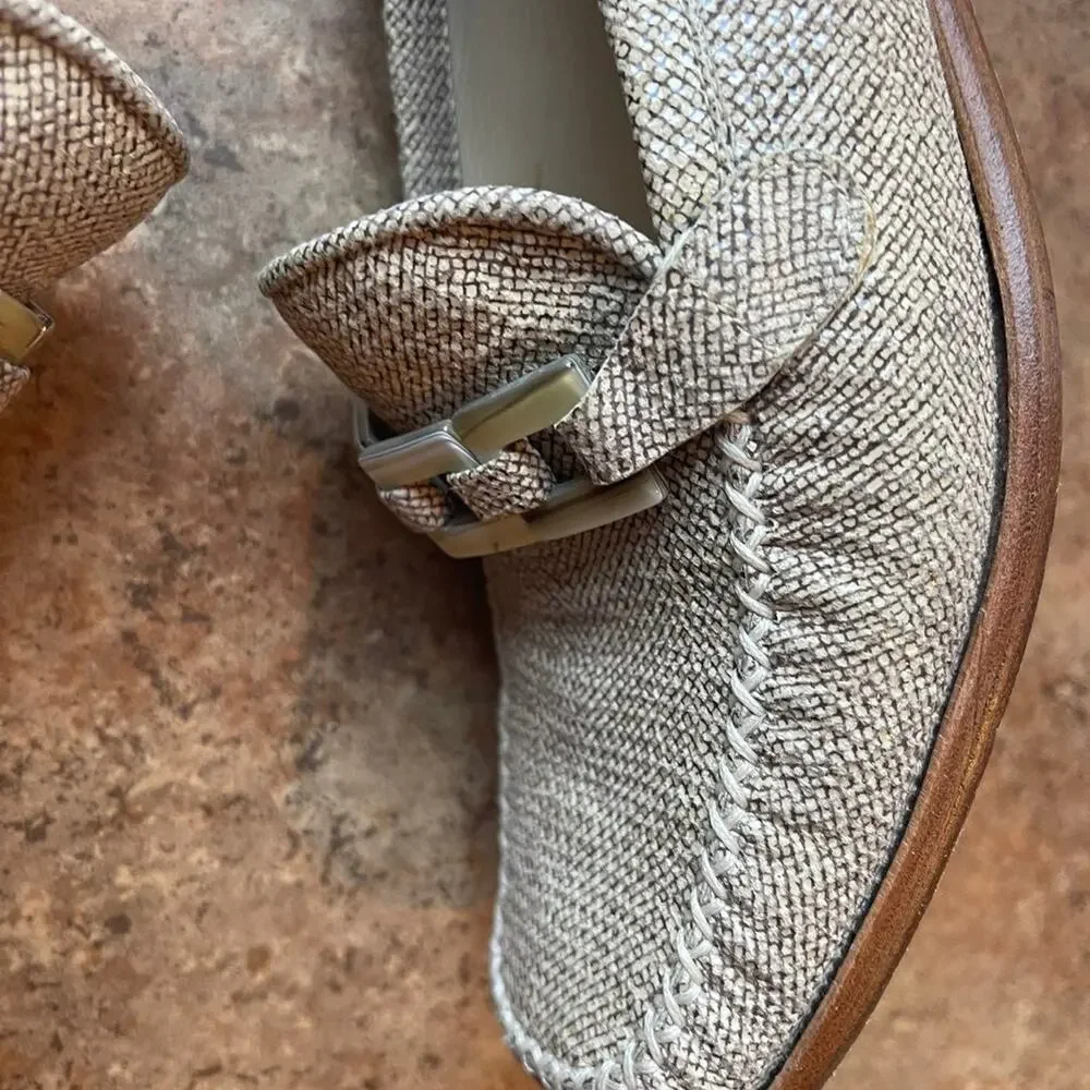 Stuart Weitzman heeled loafers shoes sz 7-1/2